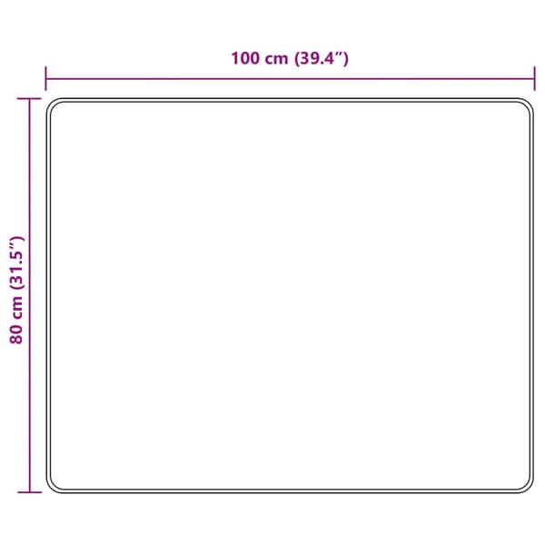 Mattlöpare MARSA Grå 100 x 80 cm Polyester och PVC