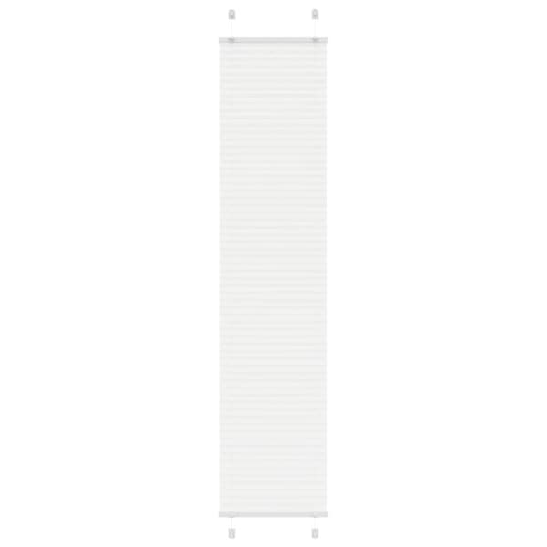 Plisserad persienn vit 45x200cm tyg bredd 44,4cm polyester