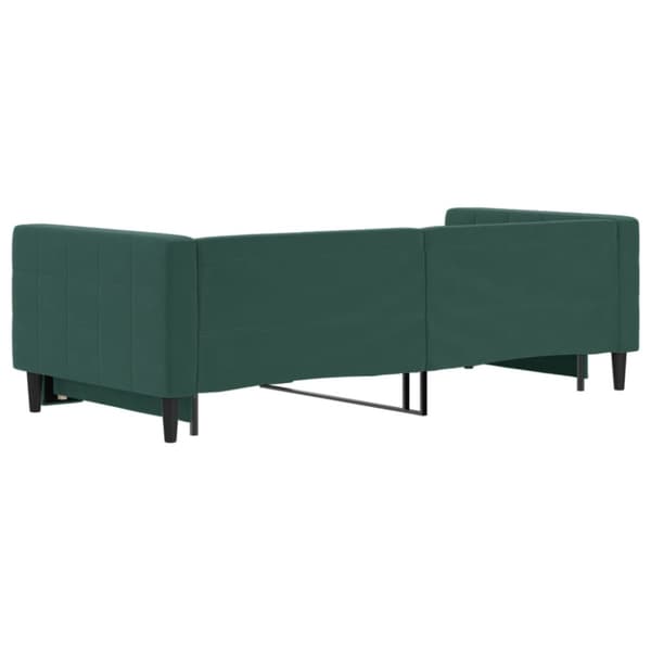 Dagbädd utdragbar mörkgrå 90x200 cm sammet