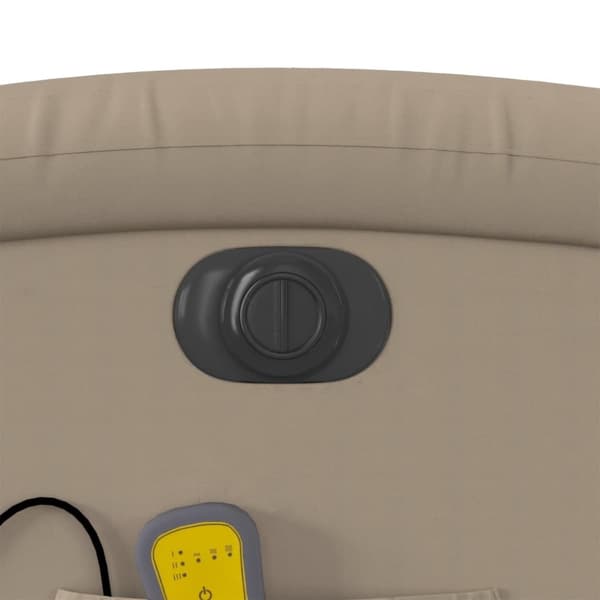 Elektrisk massagefåtölj cappuccino konstläder