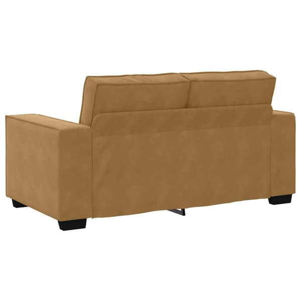 2-sitssoffa brun 160x78x84 cm sammet