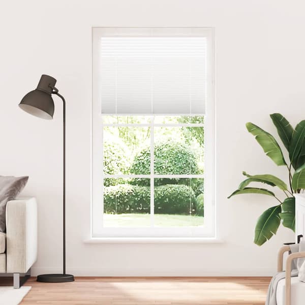 Plisserad persienn vit 110x200 cm tyg bredd 109,4cm polyester