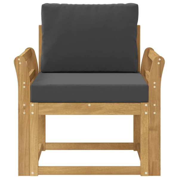 2 Stycke Utomhussoffset Polyester Vit och Antracit