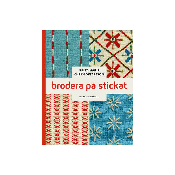 Brodera på stickat (inbunden)