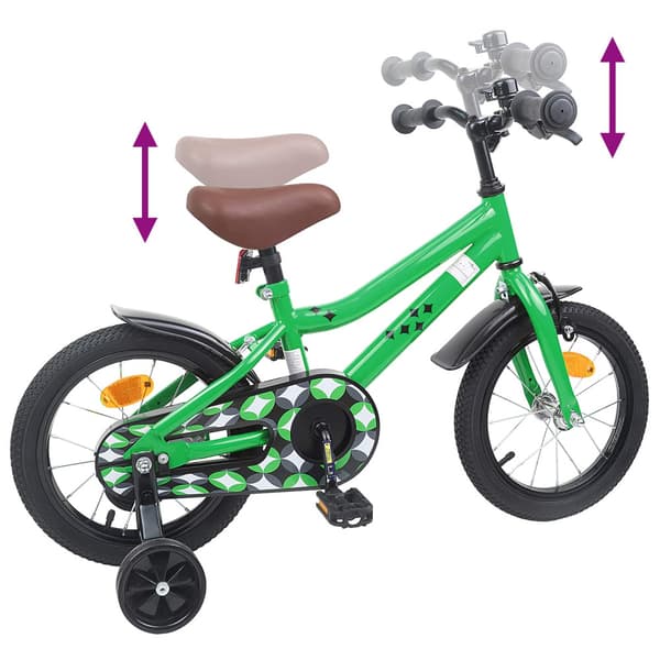Barncykel 12 Tum för 2-4 åringar Grön