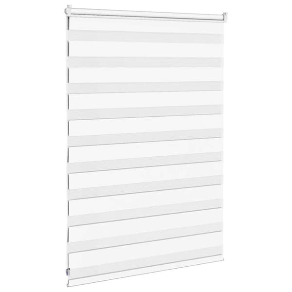 Rullgardin zebra vit 100x100 cm tyg bredd 95,9 cm polyester
