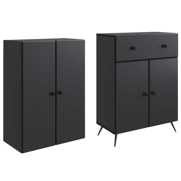 2 pcs Svart