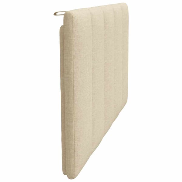 Headboard Cushion "Hanko" Cream 100 cm Fabric