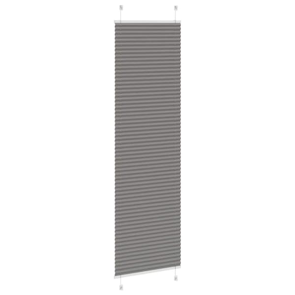 Plisserad persienn antracit 65x200cm tyg bredd 64,4cm polyester