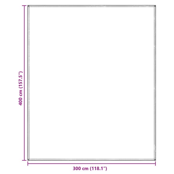 Tältmatta Ljusgrå 400 × 300 cm polyeten