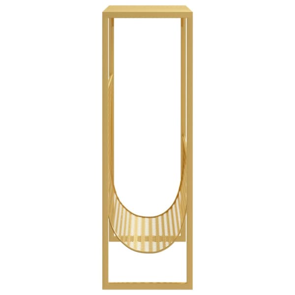 Tidningsställ guld 35x15x45 cm stål