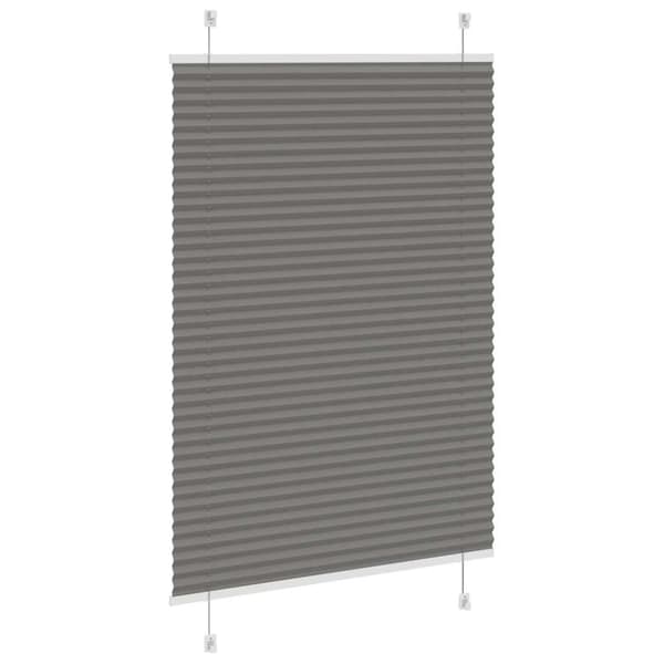 Plisserad persienn antracit 85x150cm tyg bredd 84,4cm polyester