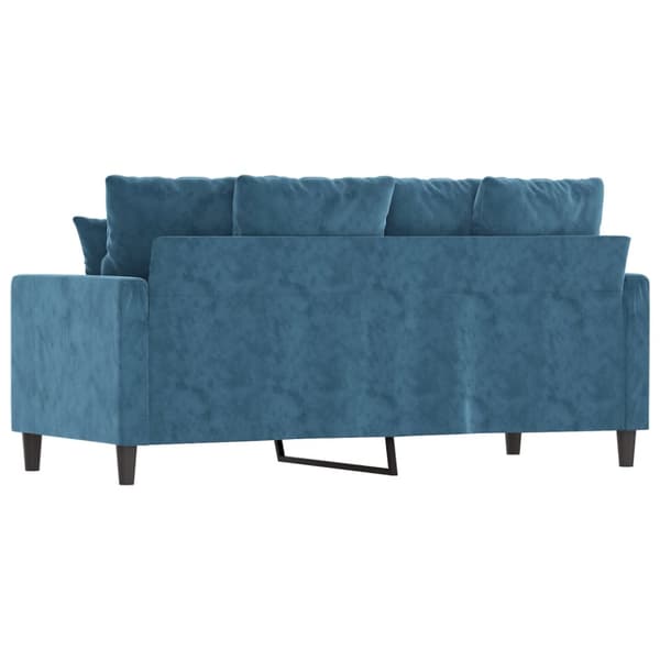 2-sitssoffa blå 140 cm sammet