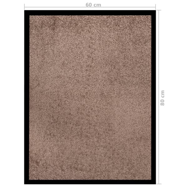Dörrmatta brun 60x80 cm