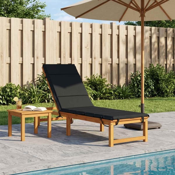 Solstol Kudde GEMERT 100% Polyester Mörkblå 200 x 50 x 3 cm