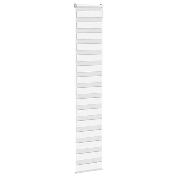 Rullgardin zebra vit 50x230 cm tyg bredd 45,9 cm polyester