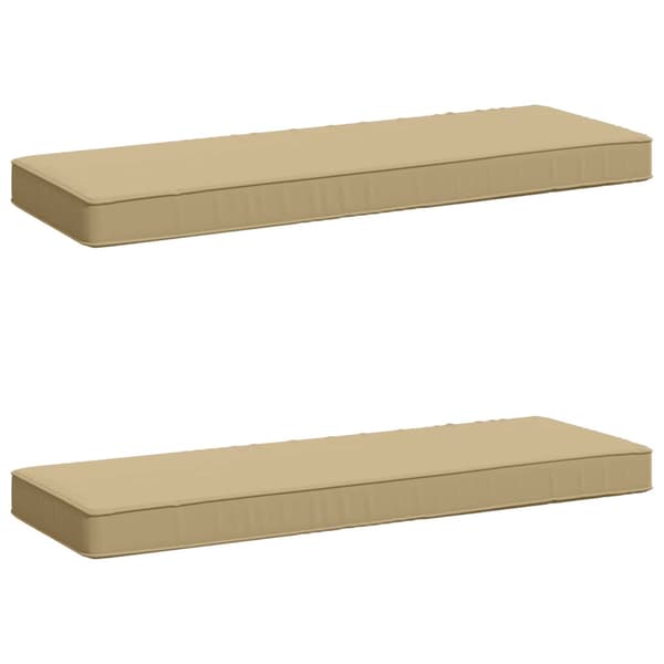 2-delade Bänk Kuddar VUGHT 2 st 100% Polyester Beige