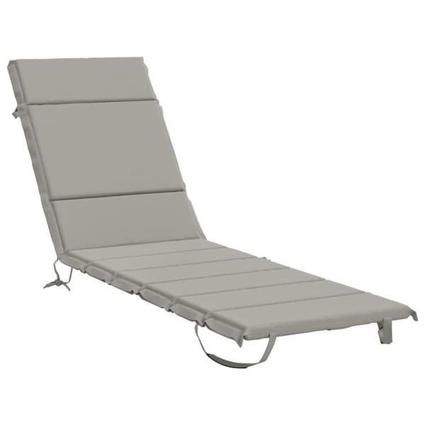 Solstol Kudde GEMERT 100% Polyester Grå 200 x 60 x 3 cm