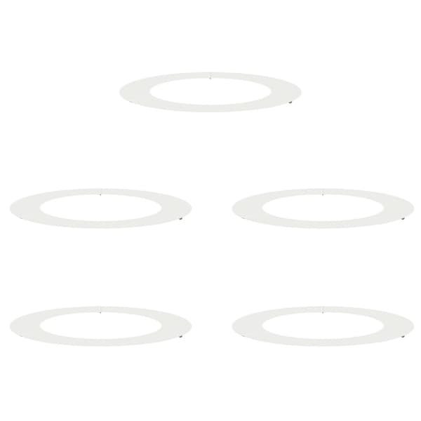 lämplig för Flat Trädringar 5 pcs Vit Ø60 / 90 cm Stål