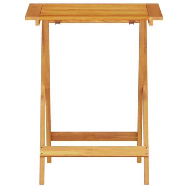 Fällbart bistroset 3 pcs Brun Massivt Akaciaträ