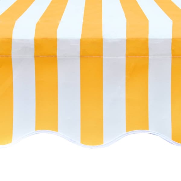 Markisduk orange & vit 5x3 m