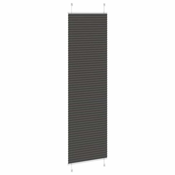 Plisserad persienn svart 60x200cm tyg bredd 59,4cm polyester