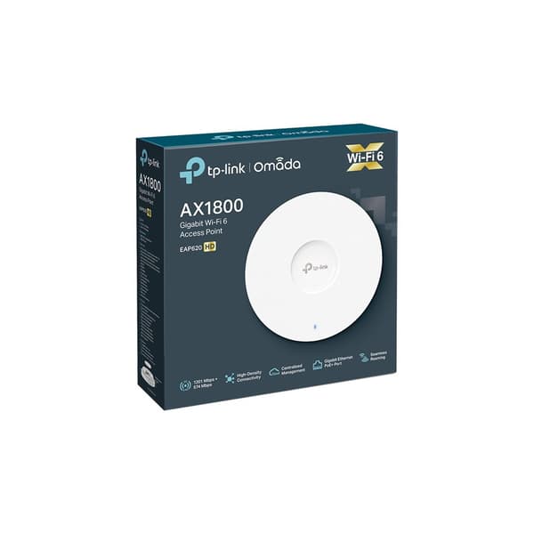 TP-Link Omada EAP620 HD V3.2 - trådlös åtkomstpunkt - Wi-Fi 6 - molnhanterad