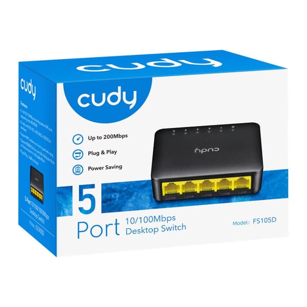 Cudy FS105D - switch - 5 portar