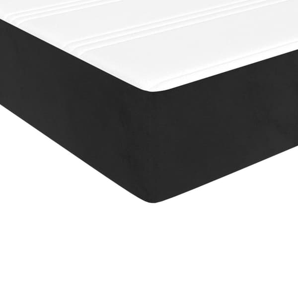 Pocketresårmadrass medium svart 90x210x20 cm sammet