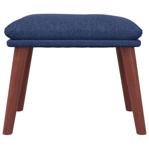 Fotpall blå 45x29,5x35 cm tyg