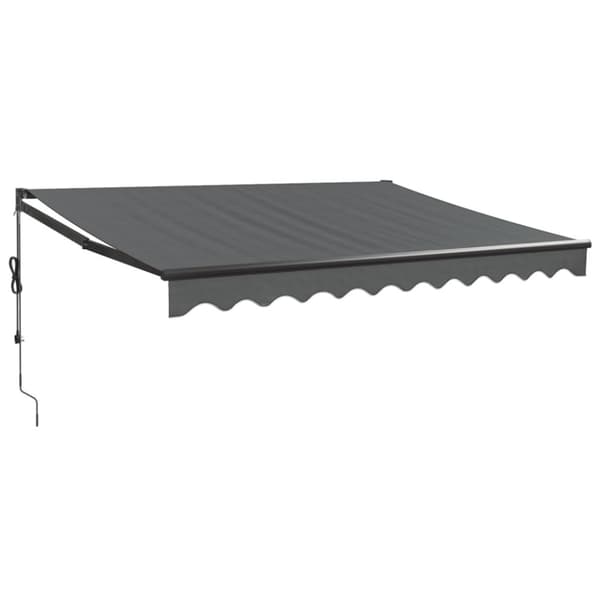 Automatisk infällbar markis antracit 3,5x2,5 m