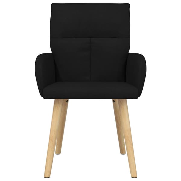 Matstolar 2 pcs Tyg Svart 60 x 56 x 96 cm