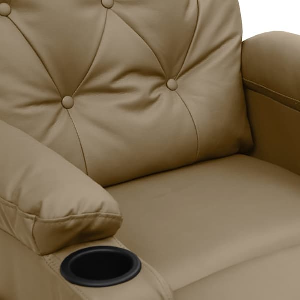 Massagefåtölj cappuccino konstläder