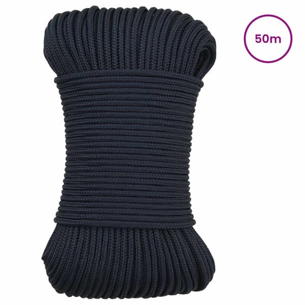 Båtsnöre Kungsblå 50 m Polyester