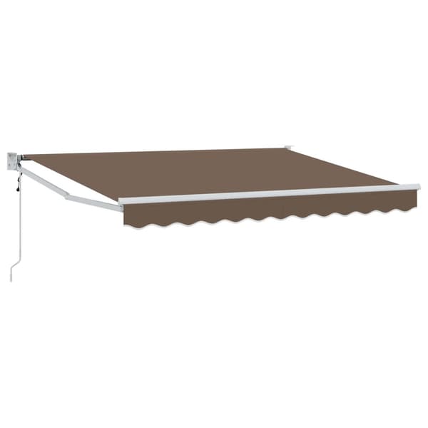 Markis Taupe 3,5 x 2,5 m Polyester och metall