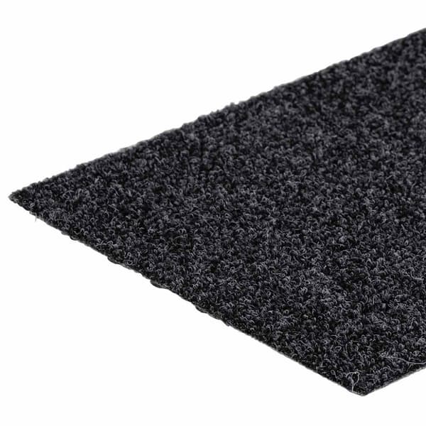 Trappmattor självhäftande 30 st 76x20 cm mörkgrå rektangulära