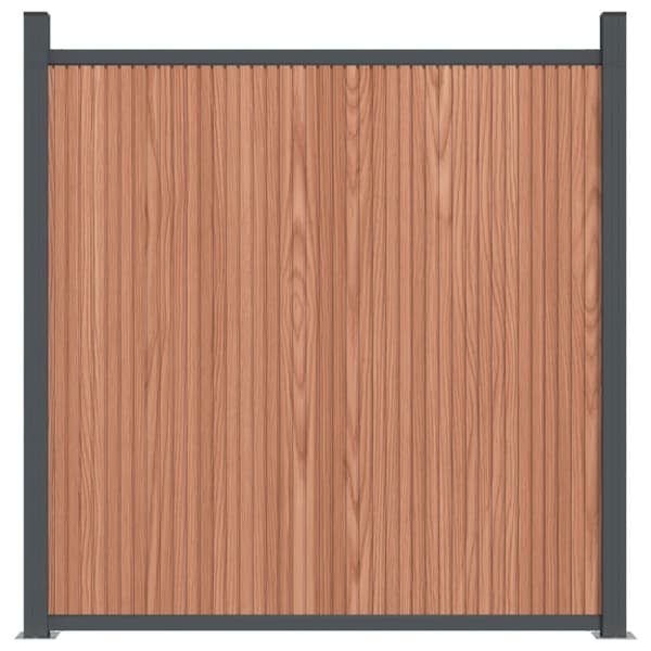 Staketpanel brun 872x186 cm WPC