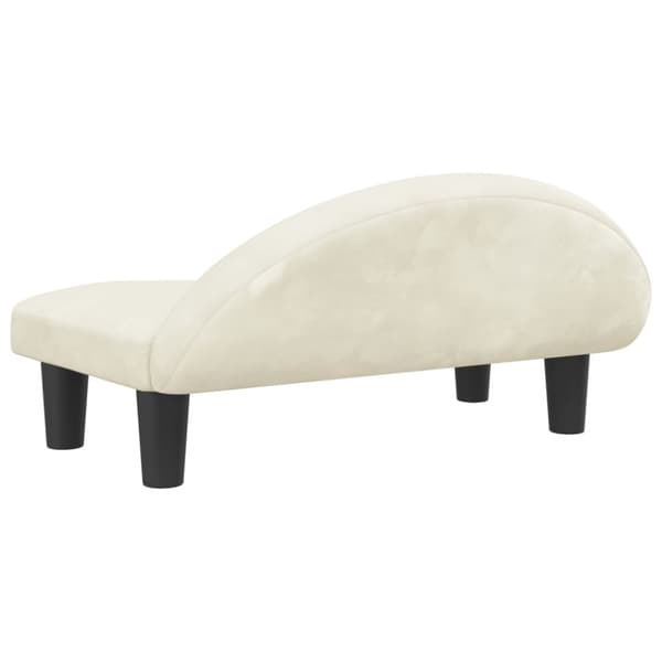 Hundbädd gräddvit 70x52x30 cm sammet