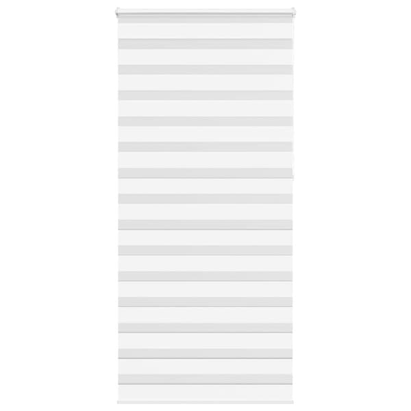 Rullgardin zebra vit 100x230 cm tyg bredd 95,9 cm polyester