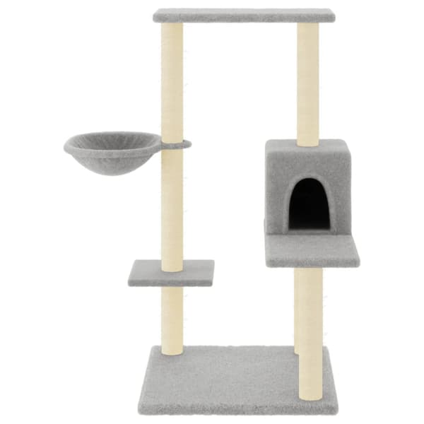 Klösträd med sisalpelare ljusgrå 95 cm