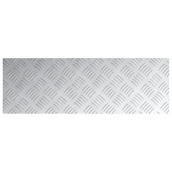 Trappsteg Rektangulär 4 pcs Silver 75 x 25 cm Aluminium