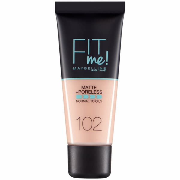 Fit Me Matte + Poreless Foundation - 102 Fair Ivory