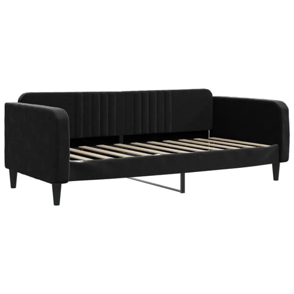 Dagbädd svart 90x190 cm sammet