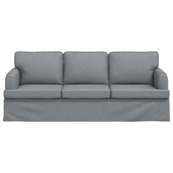 Soffa Ljusgrå 201 x 80 x 85 cm tyg