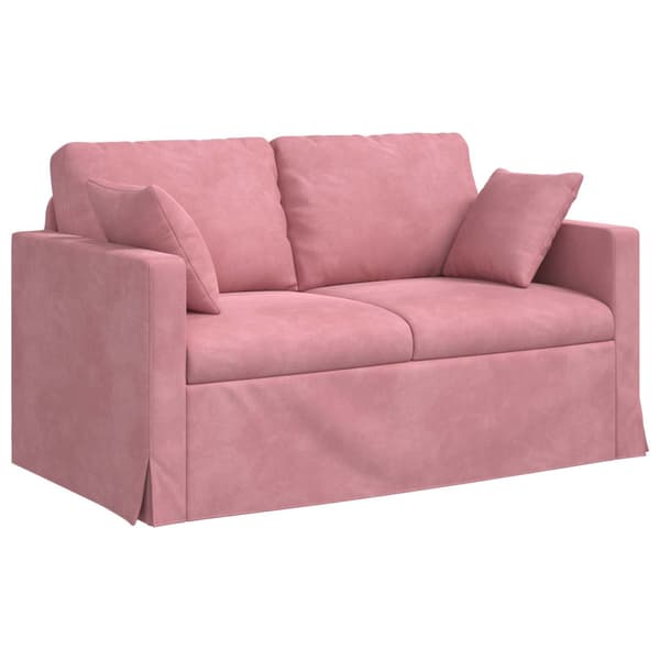 Soffset 2 pcs Rosa 138 x 78 x 80 cm Sammet