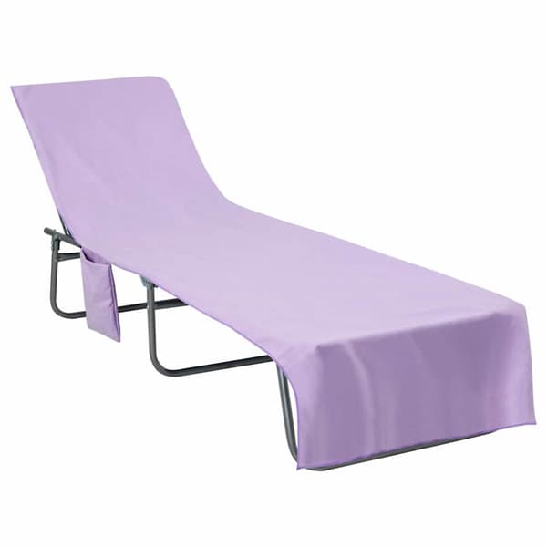 Solstolshanddukar 2 pcs Lila 210 x 75 cm Polyester och polyamid