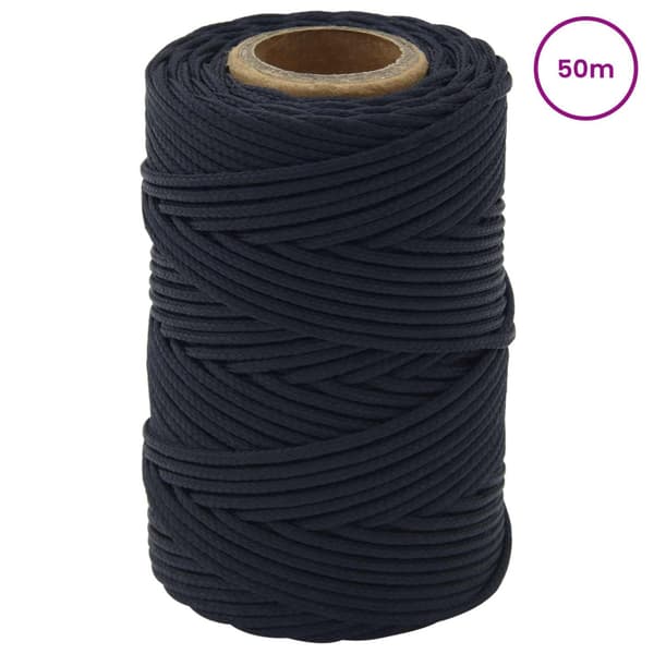 Båtsnöre Kungsblå 50 m Polyester