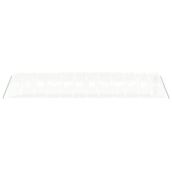 Växthus med stålram vit 48 m² 12x4x2 m
