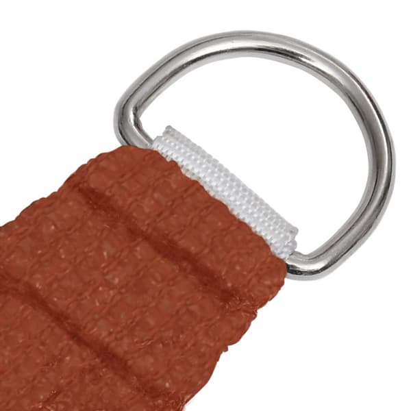 Solsegel 160 g/m² rektangulär terrakotta 3,5x4,5 m HDPE