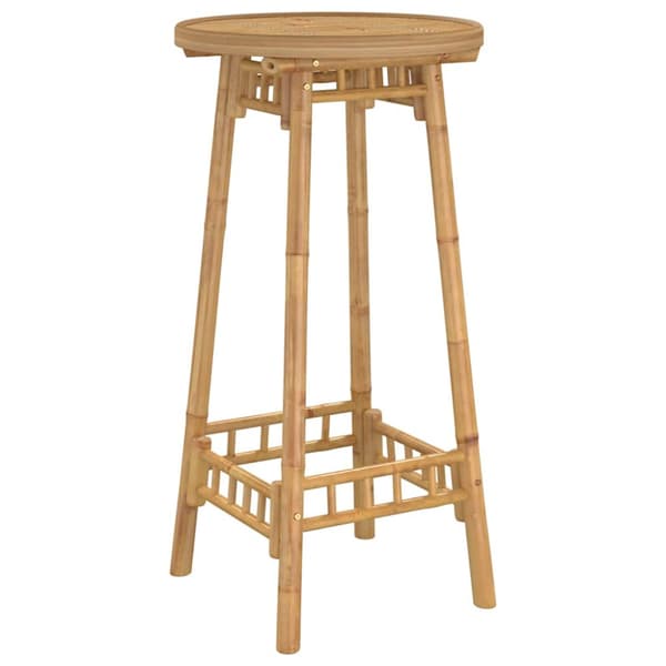 Barbord för utomhusbruk runt Ø55x100 cm bambu